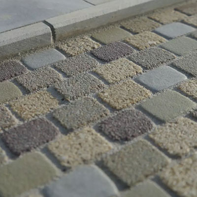 1:12 mixed coloured cobble stones