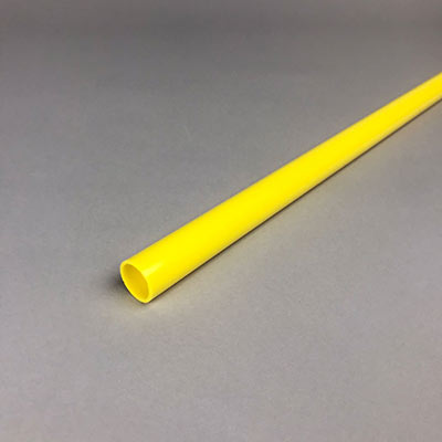 Yellow acrylic round tube 1000mm