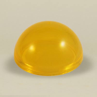 Yellow coloured acrylic domes