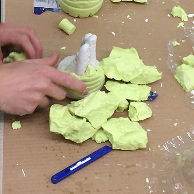 Body casting alginate impression compound
