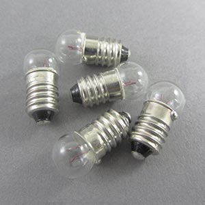 Pack of 5 6V 100MA MES bulbs