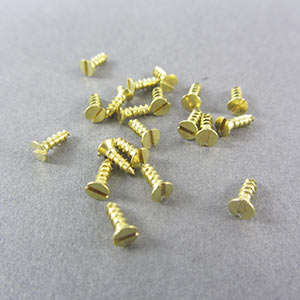No.1 6.4mm brass screws