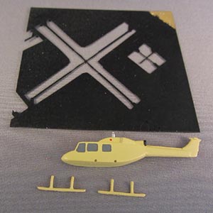 1:250 Helicopter painted