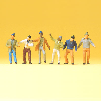 Workmen figures for 1:100 architectural models