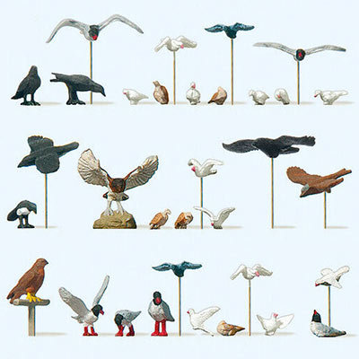 1:87 assorted birds Preiser 10169