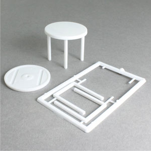 Scale round table for 1:25 model making