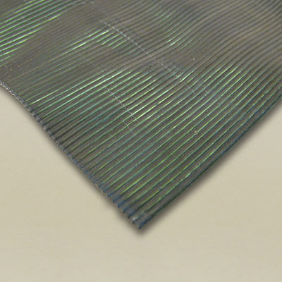 Corrugated lead sheet