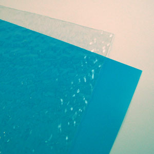 Water effect plastic sheet
