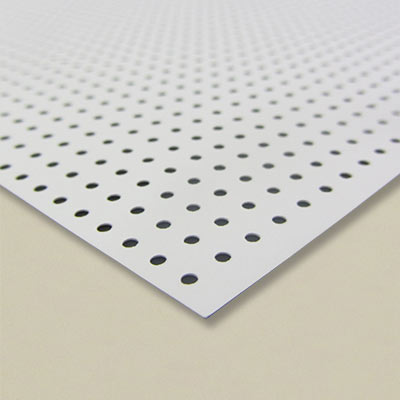 Card perforated - grey