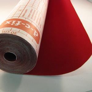 Red velour sheet