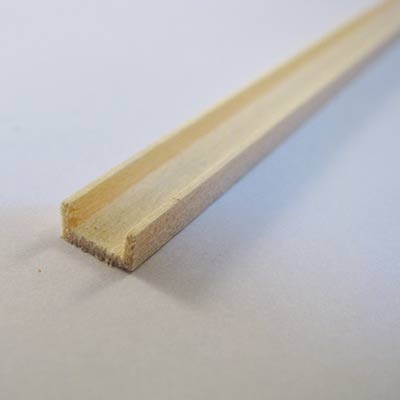 Wooden channel for model making projects