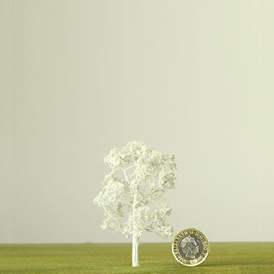 75mm white model tree
