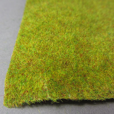Autumn coloured grass mats for model making