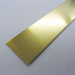 0.64 x 25.4mm brass strip