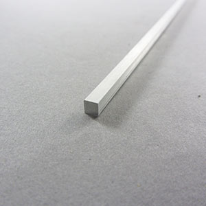 Aluminium square rod 5.0mm 1000mm