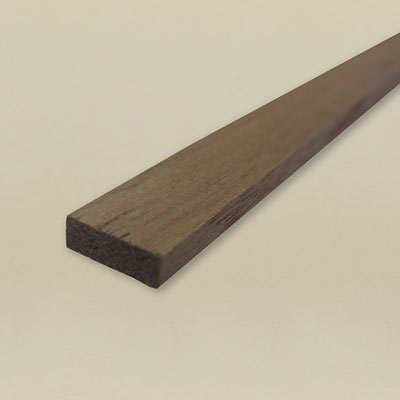 3.0 x 9.0mm Walnut rectangular rod for model making