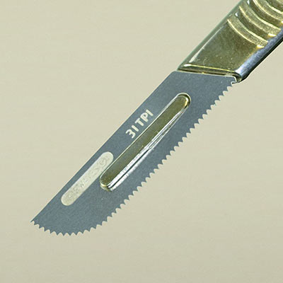 Fine cut saw blades for scalpel No3