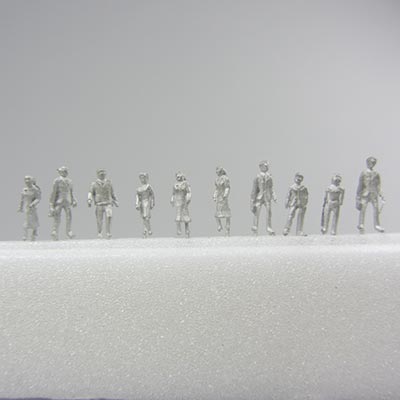 1:200 figures standing metal Pk10