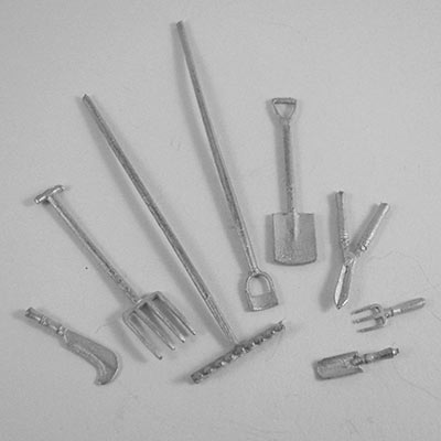 1:24 garden tools Pk8 metal