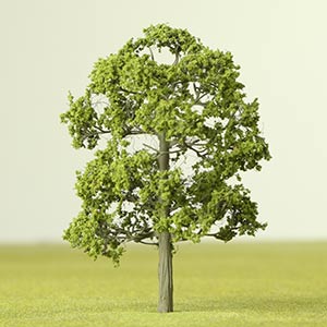 Medium green etched tree