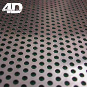 Aluminium perforated sheet 3.0mm round hole 250 × 500mm