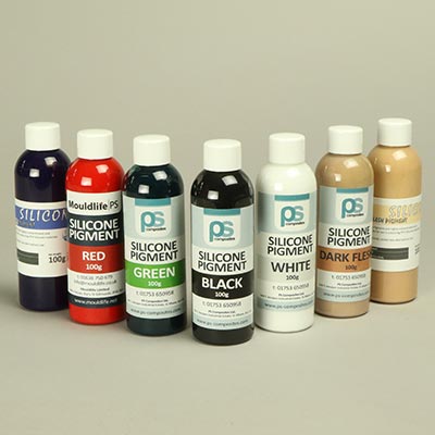 Silicone pigments