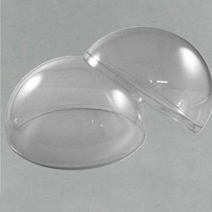 Clear acrylic Perspex plastic dome hemisphere 100 mm diameter 