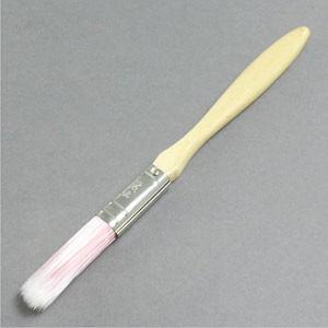 Brush, synthetic bristles, plastic handle 12mm