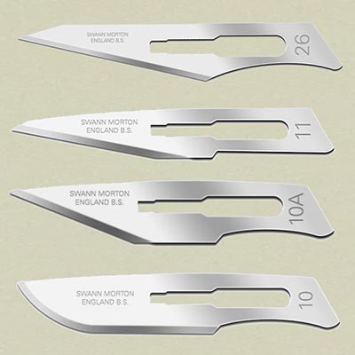 Scalpel blades, various Pk5