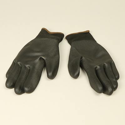Gloves, PU palm black large