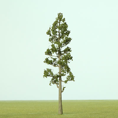 Medium green narrow etched tree