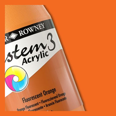 HC368543 - DALER-ROWNEY System3 Acrylic Paint - Cadmium Orange - 500ml
