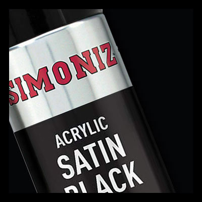 Black, satin Simoniz 500ml
