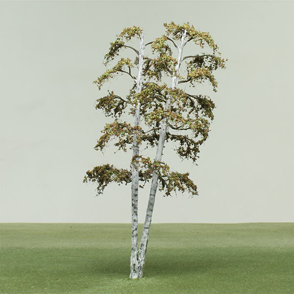 Double stem silver birch model tree