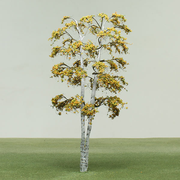 Double stem silver birch model tree