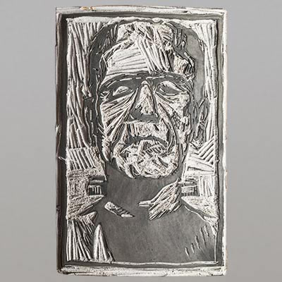 Lino cut tiles by Stuart Barrie