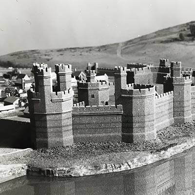 Model of Caernavon Castle made by George Brown