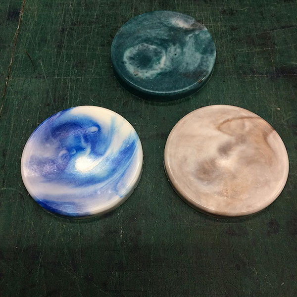 Marble effect resin casting
