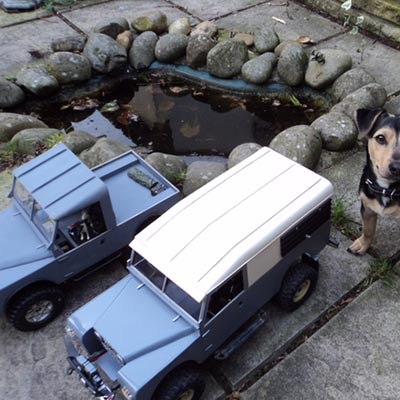 Foamed PVC Palight Land Rover model