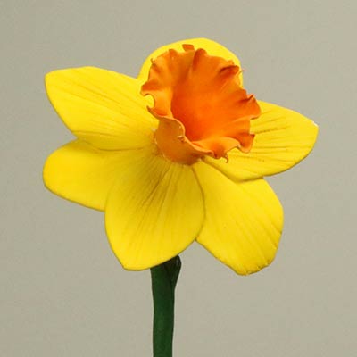 How to make a model Daffodil from Air Dough Clay