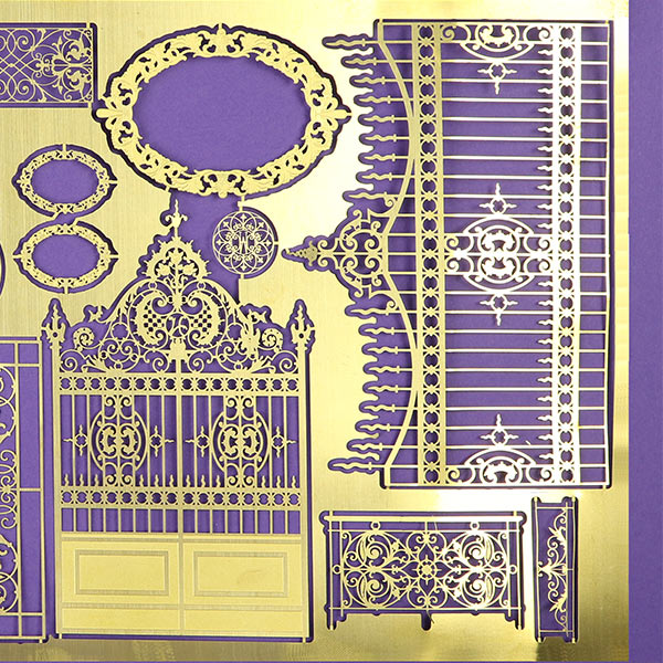 Photo etching service in brass