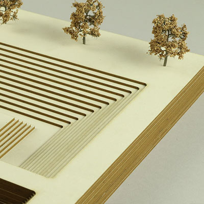 Finnboard for architectural modelmaking