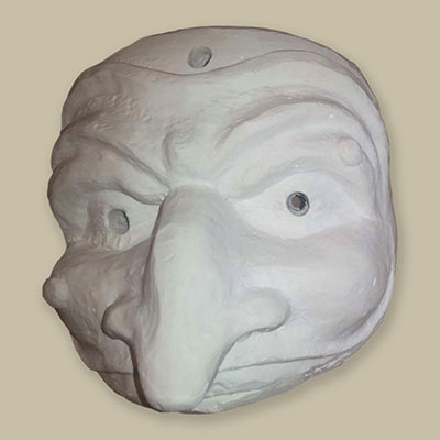 Plaster former for the Worbla’s Kobracast Art mask