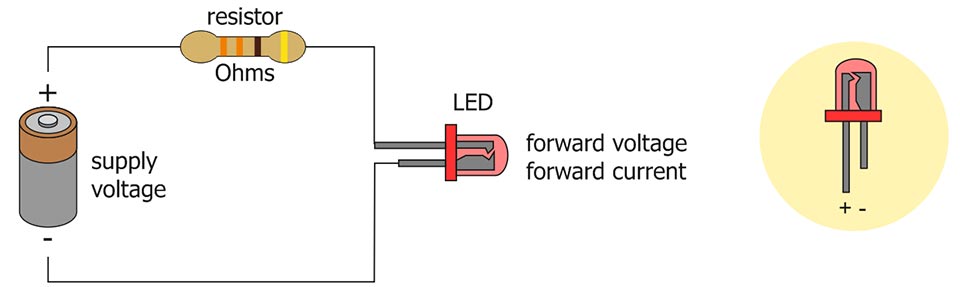 How To Connect Resistor For Led Lights