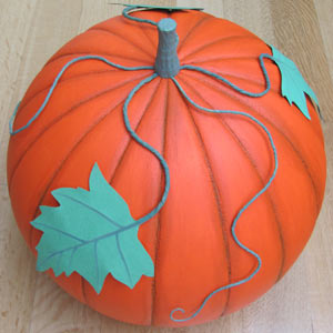 How to make a model pumpkin