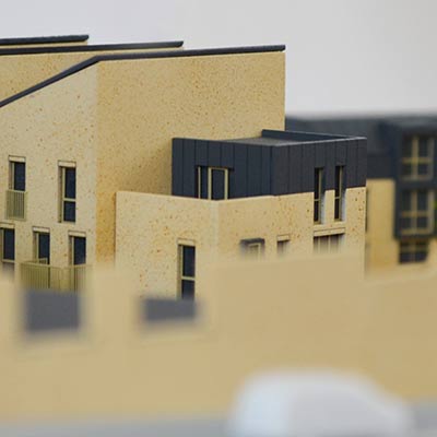 1:200 site model by David Riley Model Making