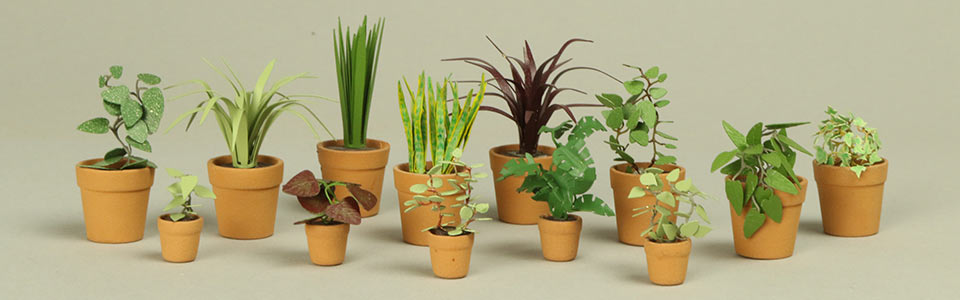 Miniature plants for models