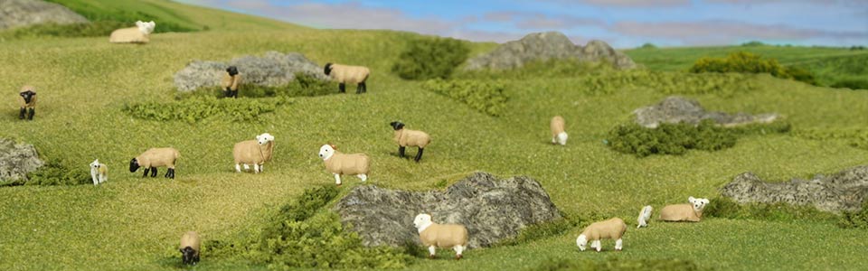 N scale Dartmoor diorama