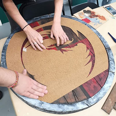 Prop making for beginners - shield making workshop