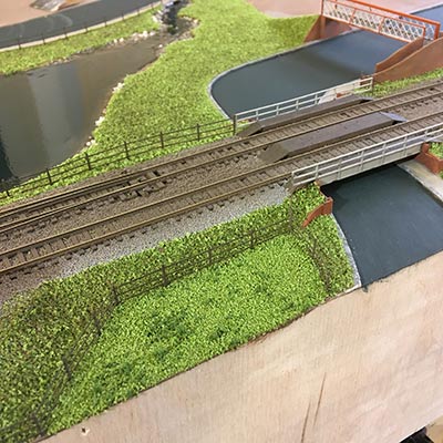 Steam train model by Michael Woods